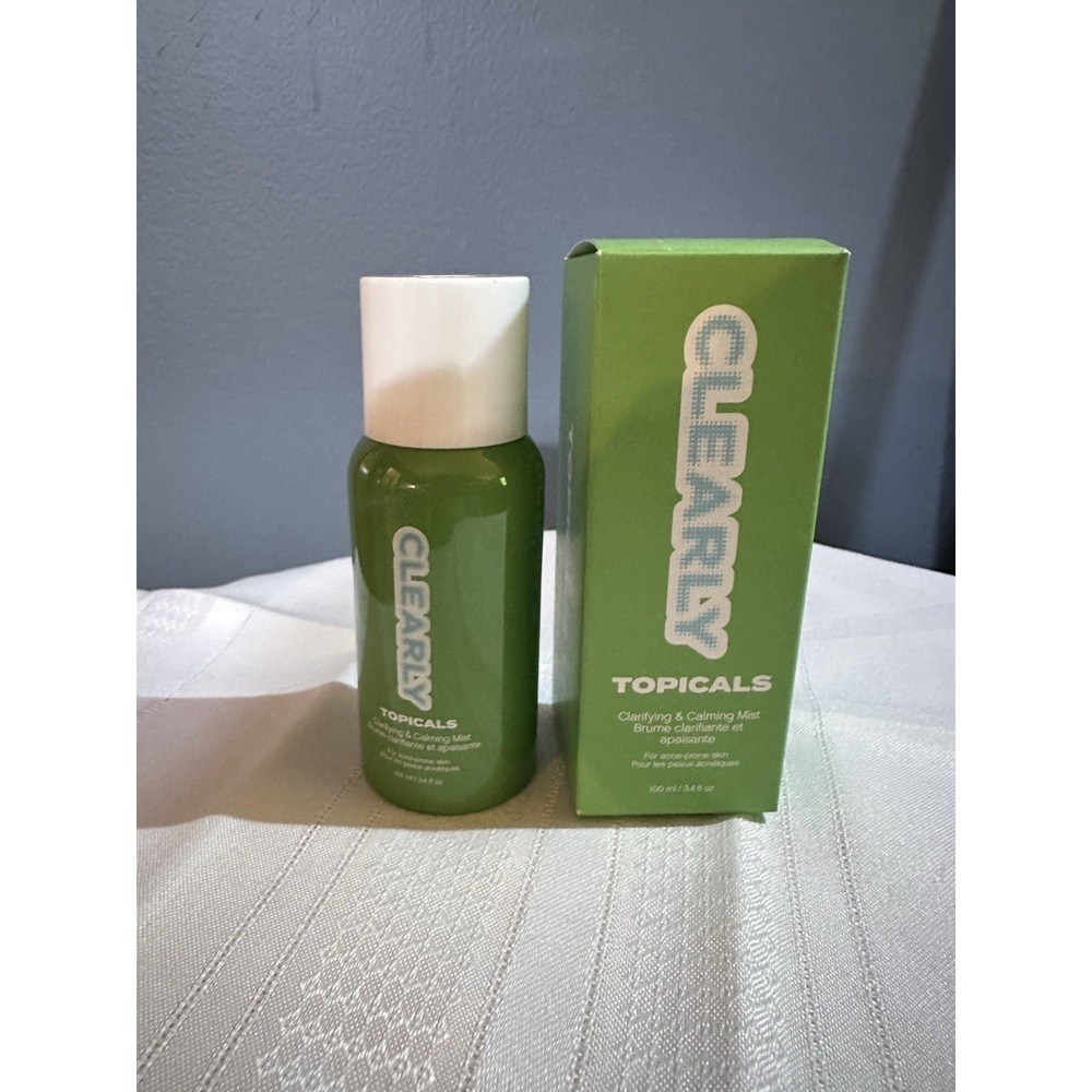 NIB Clearly Topicals Acne Clarifying And Calming Mist. 3.4‎ Fl Oz. Exp 6/27